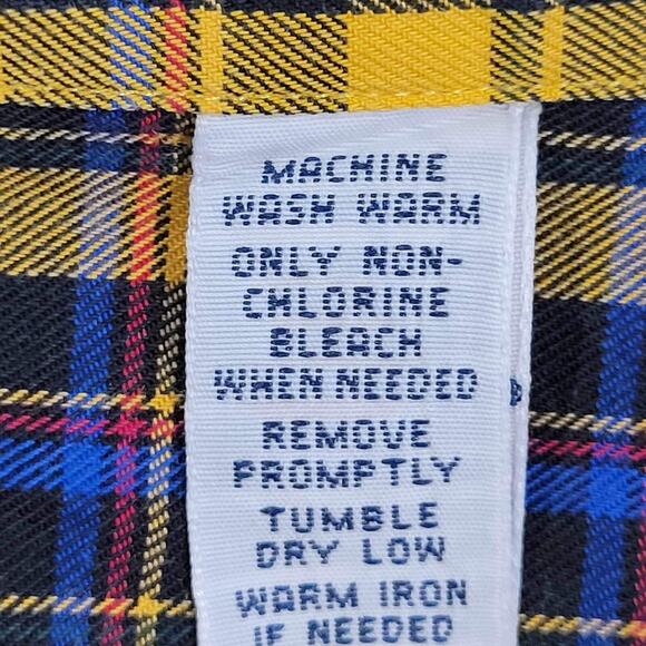 Polo Ralph Lauren Shirt Oxford Men's Size XL LS Button Down Yellow Plaid - Picture 8 of 9